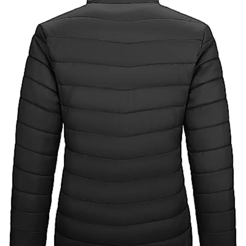 Packable Full-Zip Quilted Puffer Jacket Lightweight Insulated Winter Coat